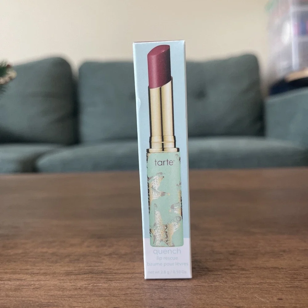 Tarte Rainforest of the Sea Quench‎ Lip Rescue Balm BERRY Glossy Sheer Plum NIB